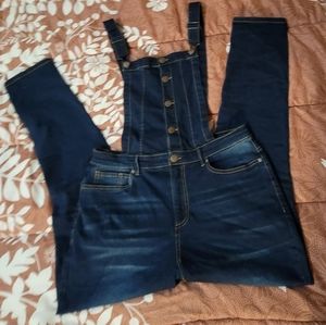 Venus denim stretch overalls woman's size 14.